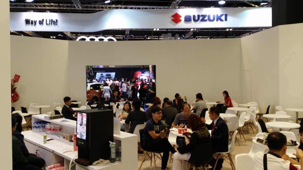 Hot Beverage Dispensing Machine Rental - Singapore Motorshow 2017 @ Suntec City